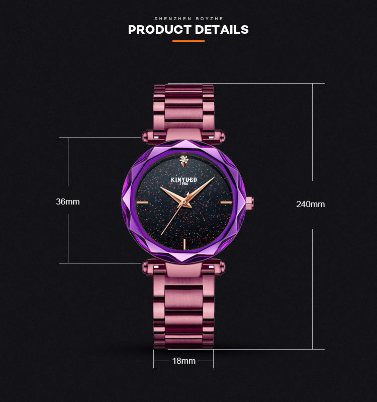 Fashionable Design Quartz Ladies Watch Butterfly Double Buckle