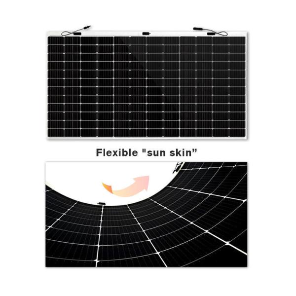 166mmx166mm Cell Size 430W/520W Flex Adhesive Monocrystalline Silicon Film Solar