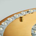 Bedroom Glass Gold Iron Art + Art Glass Led surface mount Ceiling Light