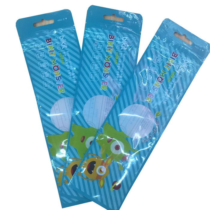 custom long size plastic k bikit monster toys packaging bags