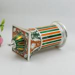 Shinny Gifts Automatic Dispenser Metal Columnar Toothpick Holder