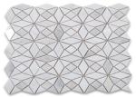 Kaleidoscope Mosaic Bathroom Tiles , Honed Stone Mosaic Floor Tile