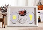Home Decoration Colorful Hand and Footprint Babyprints Newborn Baby Frame