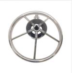 MARINE BOAT STAINLESS STEEL STEERING WHEEL W/ TURNING KNOB isure marine