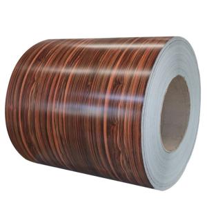 Wholesale 3D wanga ppgi / wood design ppgi coils / double side wooden steel coil from china suppliers