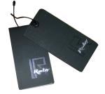 Black Press Veins Personalized Clothing Tags LOGO UV Embossed