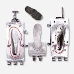 Mono Color Slipper Pvc Injection Molding For Sports Shoes Outsoles / Aluminum
