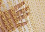 Architectural Anodized 1.5mm Metal Chain Link Door Curtain Antirust