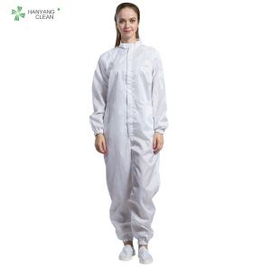 Wholesale Anti Static ESD resuable workwear white color whit pen pocket conductive fiber for cleanroom from china suppliers