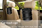 Car Trash Bags Car Backseat Organizer Bag Cooler, Car Garbage Can, Storage