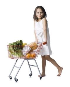Wholesale Metal Supermarket Shopping Trolley , Supermarket Grocery Shopping Cart from china suppliers