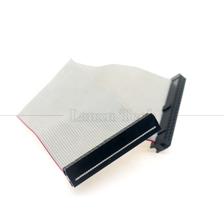 IDC 2.54mm Connector 8 10 12 14 16 18 20 30 40 50 60 PIN 1.27mm Pitch Grey Flat Ribbon Cable