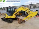 Good Condition 5 Ton Used Mini Excavator Komatsu PC55MR Digger With Air