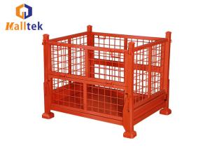 Wholesale Powder Coated Warehouse 1000kg stackable steel pallets from china suppliers