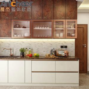 Wholesale Solid Wooden Kitchen Cabinets With Kitchen Pantry Cupboards American Style Luxury Design from china suppliers