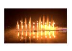 Modern Outdoor Flaming Water Fountain Led Firework Lights Music Dancing Style