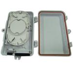 SC adapter Waterproof FTTH Fiber Optic Terminal Box , 4 drop cable ports
