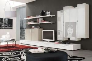 Wholesale Movable Furniture Low Profile Media Cabinet TV Unit Modern Interior Design from china suppliers