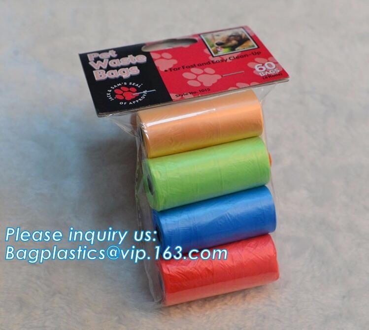 Garbage bag Dog poop bags T-shirt Plastic bag Laundry bags trash bag Nappy Sacks Produce bag die cut/loop handle bags Dr