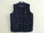 Mens classic vest，mens waist coat, gilet, vest in peach skin fabric, navy colour
