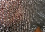Window Treatment Stainless Steel Ring Mesh Curtains , Metal Chainmail Mesh