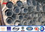 69 KV 11.8 M Hot Dip Galvanized Electrical Power Pole , Steel Tubular Pole