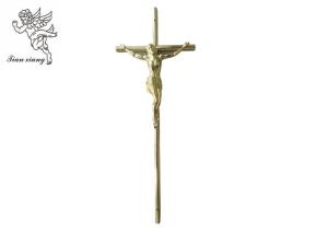 Wholesale Gold Jesus Casket Cross Size 37×13.7 Cm , Jesus 3 # Coffin Cross PP Material from china suppliers