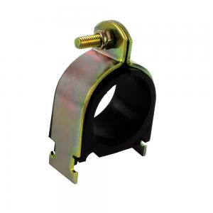 Wholesale Galvanized Zinc Carbon Steel Saddle Clamp Structure 1 1/2 Connecting Pipe Repair Clamp from china suppliers