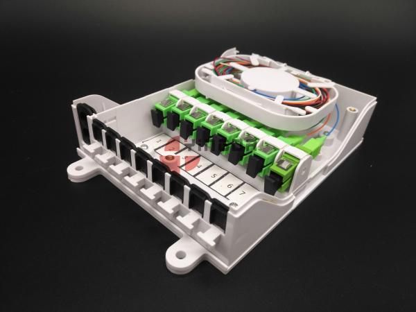 Indoor 8 Ports CPE Fiber Optic Distribution Terminated Cable Joint Box Wall