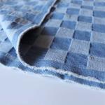 Plaid Jacquard Denim Washed Spring Summer Fabric 12s 60*50 10OZ 160cm