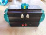 AT double acting pneumatic actuators RAL5021 colour quarter-turn pneumatic