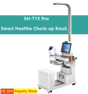 Wholesale SH-T15 Pro Manufacturer Price Health Care Body Checkup Telemedicine Kiosk Height Weight Body Fat Scale Station from china suppliers