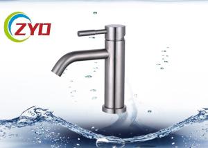 Wholesale SS Material Water Tap For Washbasin , Desk Mounted Single Handle Kitchen Faucet from china suppliers