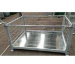 Powder Coated Steel Stillage Pallet Cage 800mm Depth Foldable
