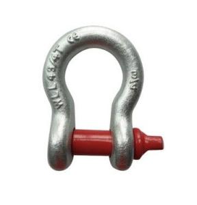 Wholesale 0.75 Inch WLL 4.75 Tonne Screw Pin Bow Shackle , Anchor Bow Shackle from china suppliers