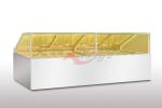 Square Cold Deli Showcase Energy Saving Mirror Glass Tempered Safety Glass