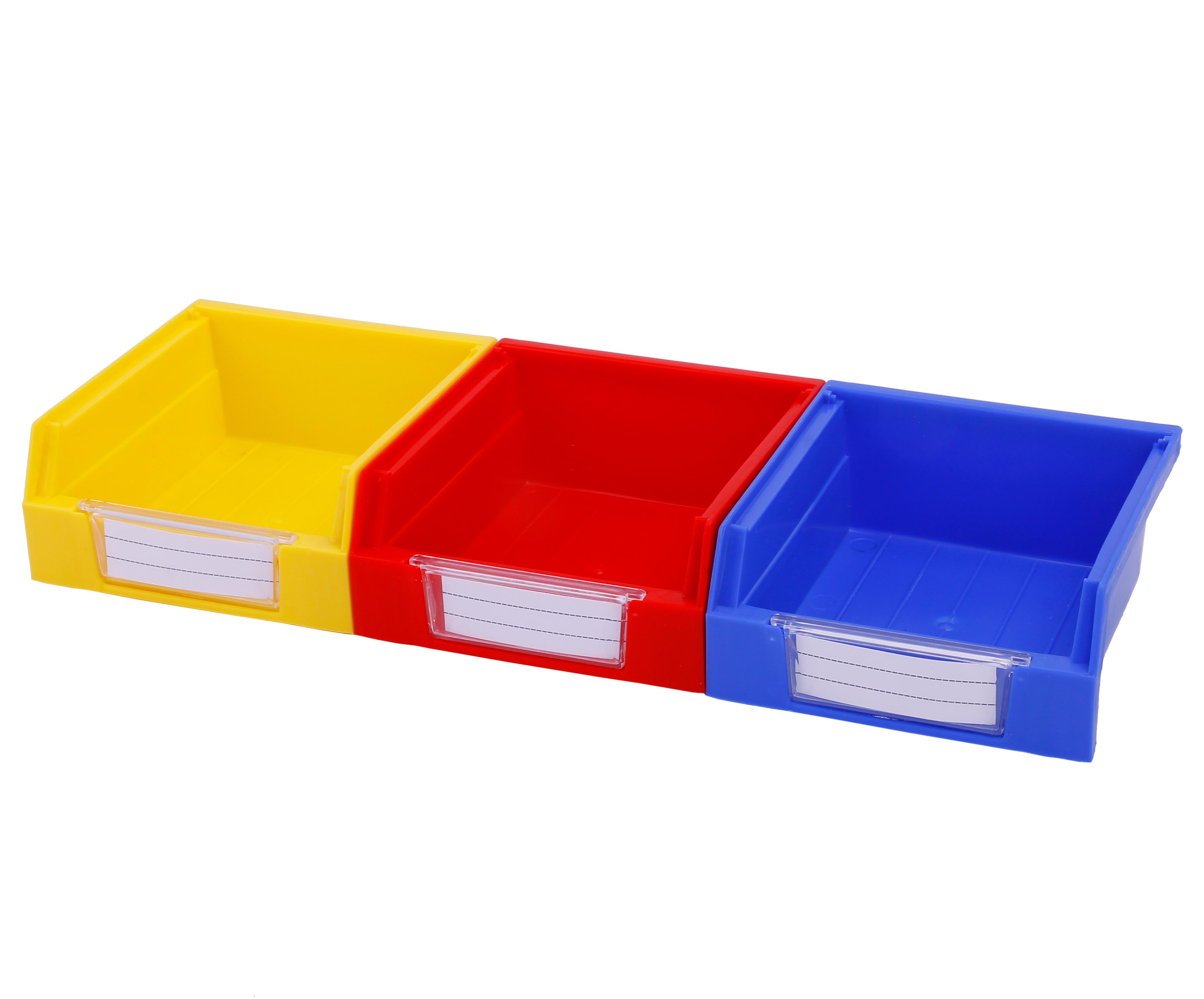 Eco-Friendly Stackable Hanging Plastic Storage Bin Shelf Rack Organizer 105x110x50mm