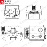 Food Premix Horizontal Mixing Machine Double Shaft Animal Feed Mixing Machine