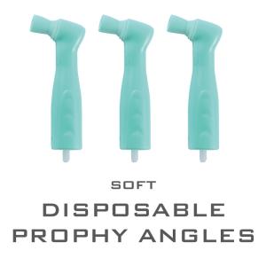 Wholesale Plastic Disposable Prophy Angle With Brush Snap On Soft Buckle Ribbed Cup Head Green from china suppliers