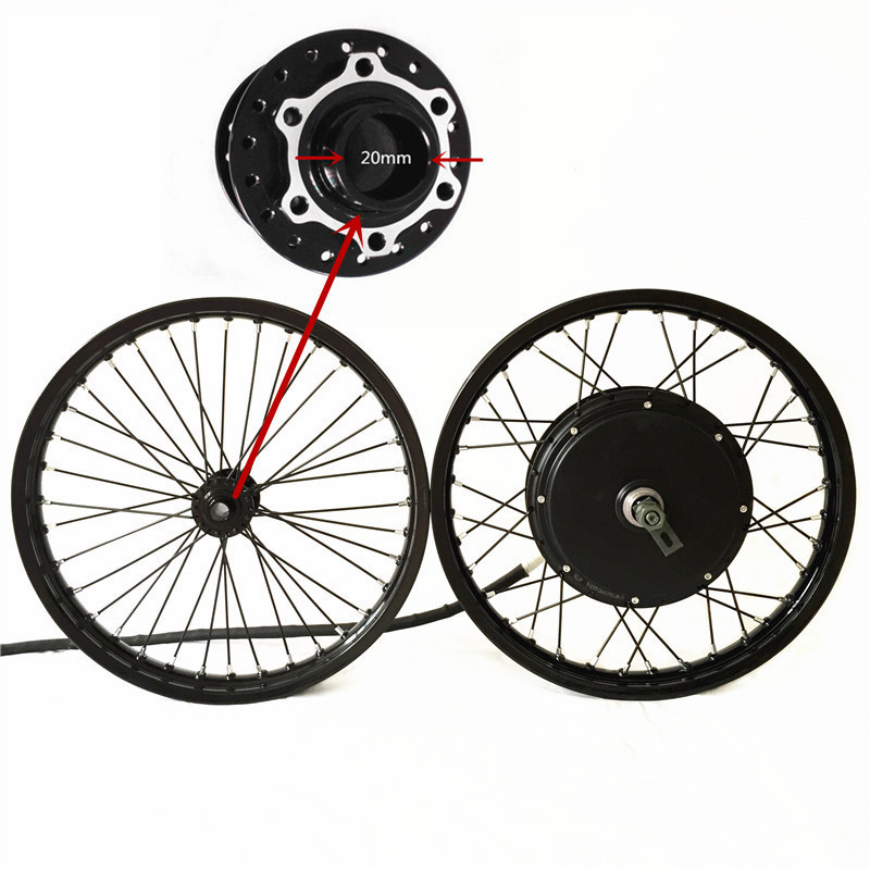 High Torque Electric Bike Hub Motor 5T*24 Windings For Enduro Ebike