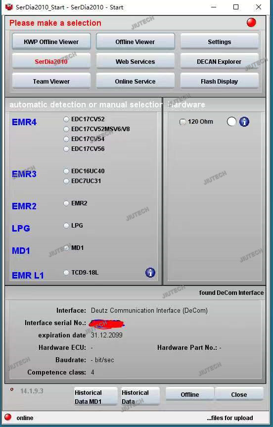 Ready to use Xplore Tablet +For Deutz Communicator OBD Adapter with SerDia Software For SerDia 2010 diagnostic