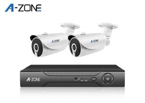 Wholesale 1080P 2CH IP CCTV Camera Kits Metal Bullet , 2 Channel 1080p Nvr Security System from china suppliers