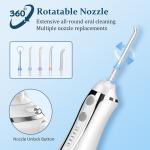 ABS Water Flosser Professional Cordless Dental Oral Irrigator 360 rotated