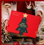 Sustainable Square Christmas Gift Boxes With Flute For Holiday Packaging