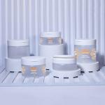 Big Size Frosted Plastic Jar Container With Flip Cover 180ml 240ml 300ml