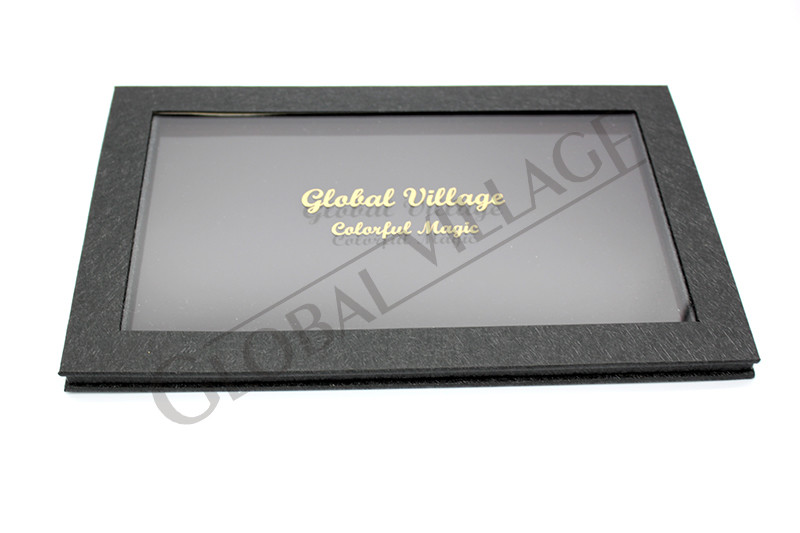 Acrylic Window Paper Makeup Palette 175m Magnetic Length Empty Cosmetic Packaging