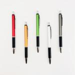 Non-slip Rubber Pen Grip Aluminum Ballpoint Pen Lightweight Colorful Metal Ball