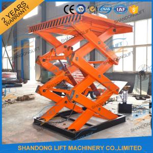 Wholesale Scissor Hydraulic Lift Platform , 2T 5.5M High Rising Material Handling Lifts CE TUV SGS from china suppliers