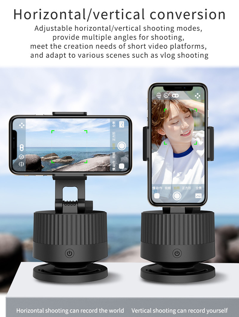 IOS10.0 Android 8.1 360 Degree Rotation Phone Tripod Mount