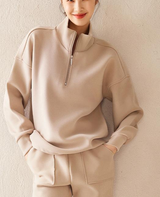Hoodie Women&prime;s Winter New Windproof Waterproof Warm Top Thickened Heat Storage Stand-up Collar Loose Casual Coat Women